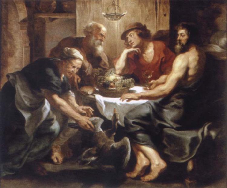 Peter Paul Rubens Workshop Jupiter and Merkur in Philemon Sweden oil painting art